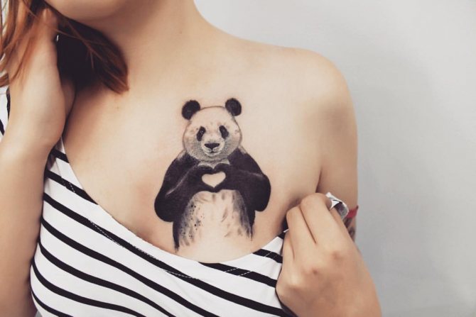 tatouage de panda