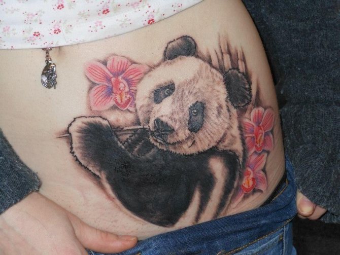 tatouage de panda