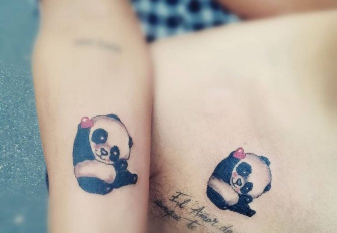 tatouage de panda