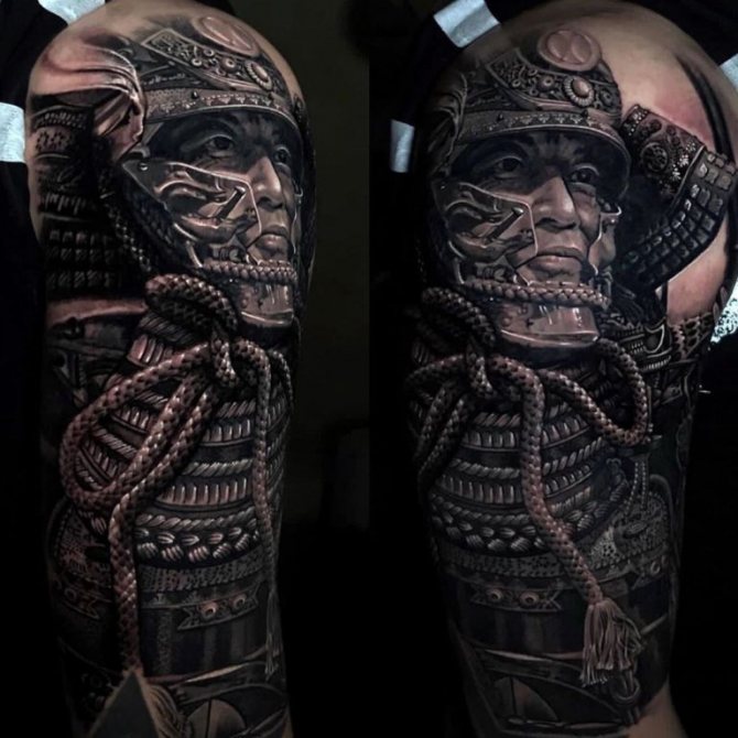 tatouage samouraï