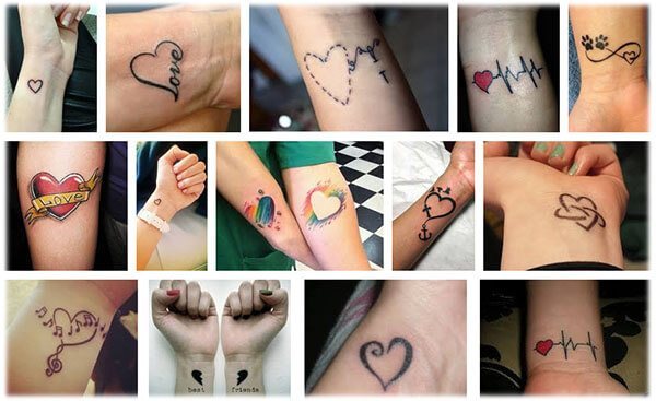 tatouage cœur (exemples)