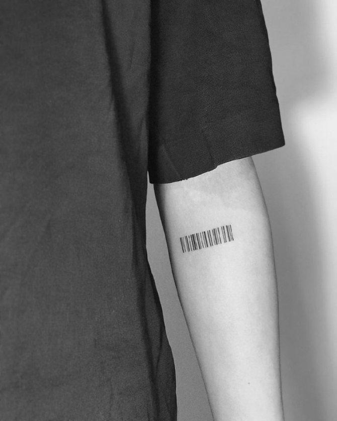 code-barres du tatouage