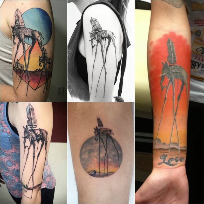 Tattoo Elephant - Tattoo Elephant Abstract - Tattoo elephant Dali