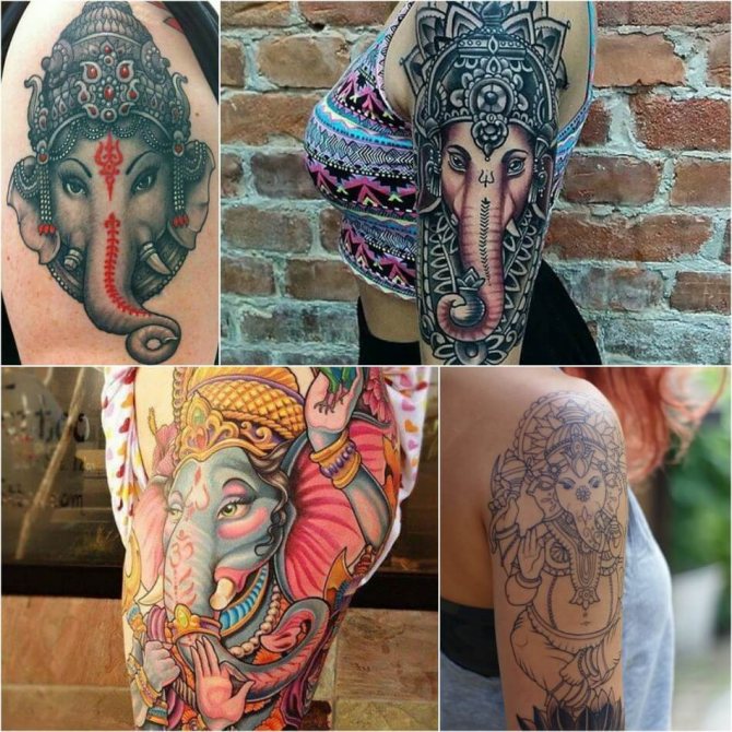 Tattoo Elephant - Tatouage de Ganesha