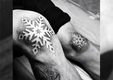 Tatouage flocon de neige