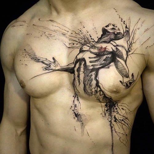 Tatouages significatifs pour les hommes. Croquis, photos
