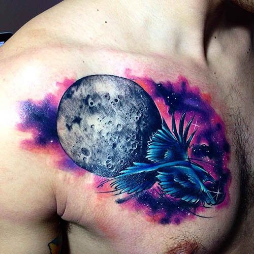Tatouage avec signification pour les hommes. Croquis, photo