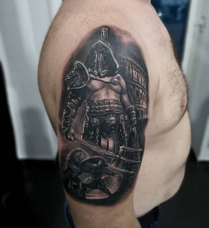 tatouage d'un spartiate