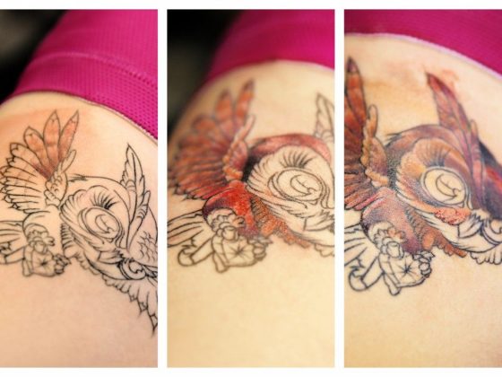 Tatouage d'une chouette