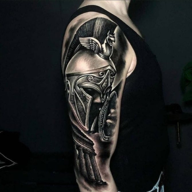 Tatouage Manchon de Sparte