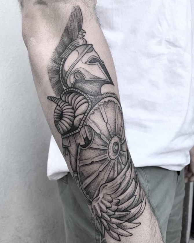 signification du tatouage Spartiate