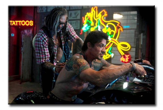 Tatouages de Stallone