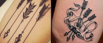 Signification du tatouage de la flèche sur la main