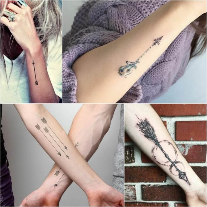 Flèche de tatouage - Flèche de tatouage - Signification de la flèche de tatouage - Flèche de tatouage sur la main