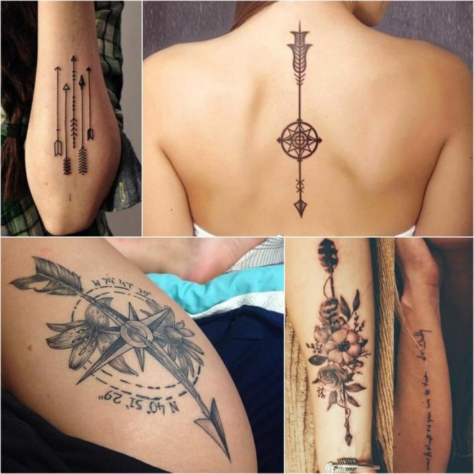 Tatouage de flèche - Tatouage de flèche - Signification du tatouage de flèche - Tatouage de flèche pour les femmes