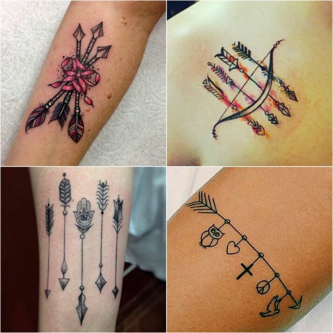 Flèche de tatouage - Flèche de tatouage - Signification de la flèche de tatouage - Flèche de tatouage pour les femmes