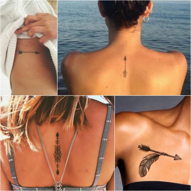 Flèche de tatouage - Flèche de tatouage - Signification de la flèche de tatouage - Flèche de tatouage pour les femmes