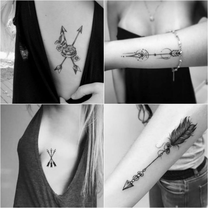 Flèche de tatouage - Flèche de tatouage - Signification de la flèche de tatouage - Flèche de tatouage pour les femmes
