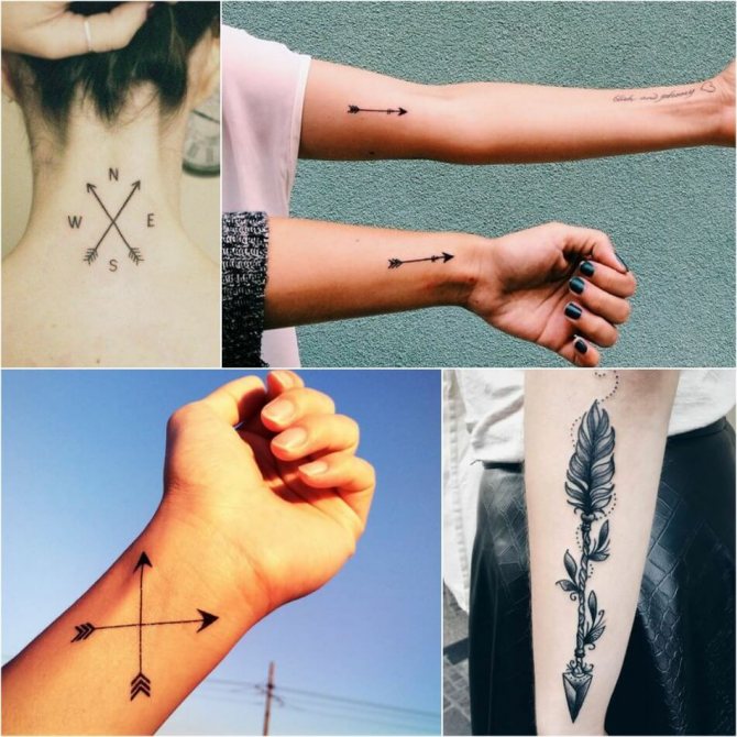 Tatouage de la flèche - Tatouage de la flèche - Signification de la flèche
