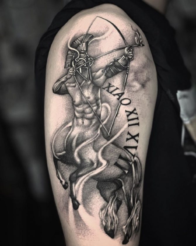 tatouage Sagittaire pour les hommes