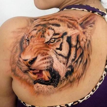 tatouage de tigre