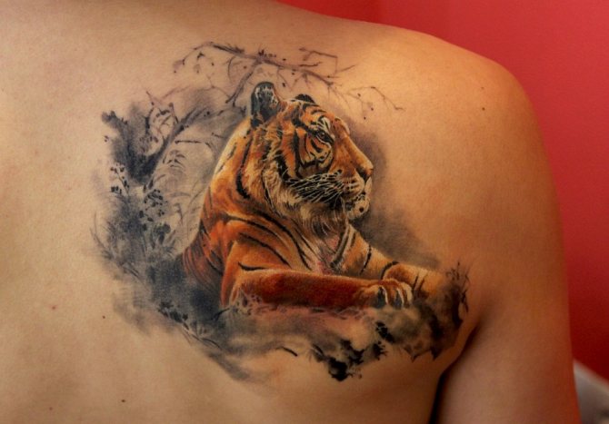 tatouage de tigre
