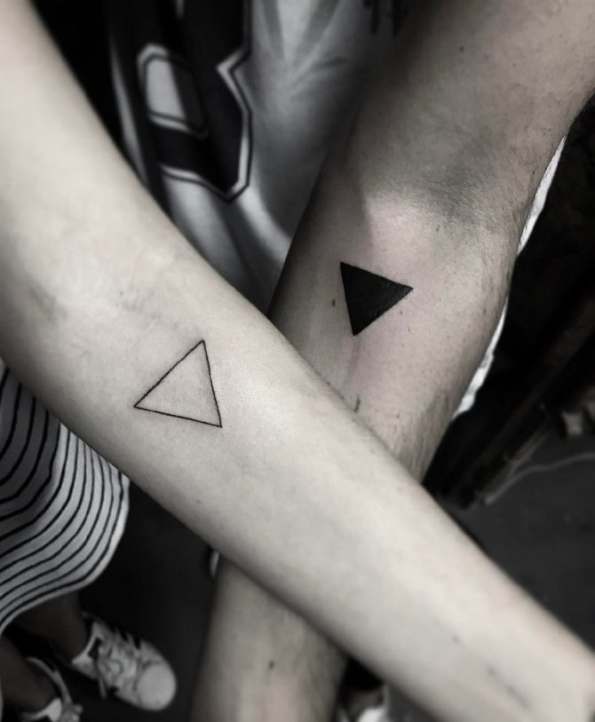 signification du triangle de tatouage