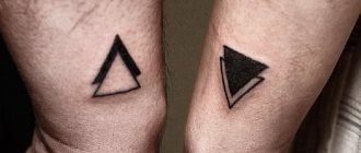 tatouage triangle