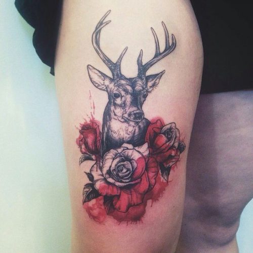 Tatouage dans le style baroque. Esquisses sur le bras, le poignet, la jambe, le dos, la taille. Photo