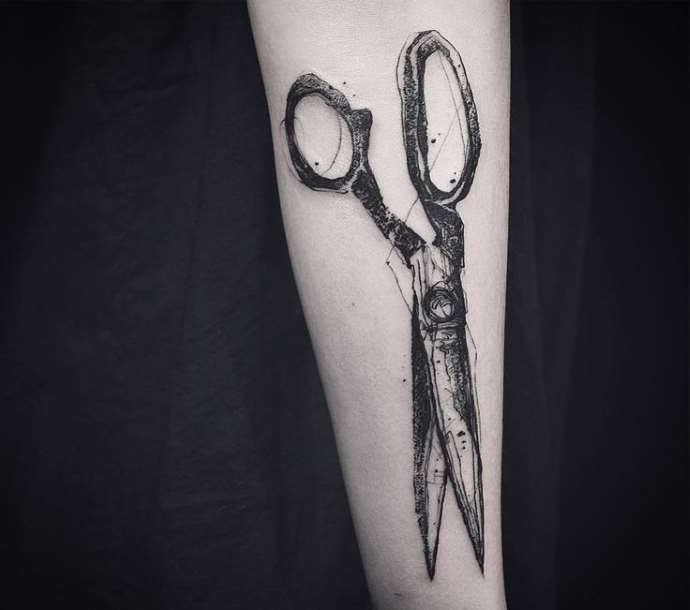 Tatouage en pointillés