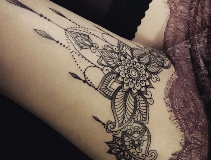 Tatouage en dentelle