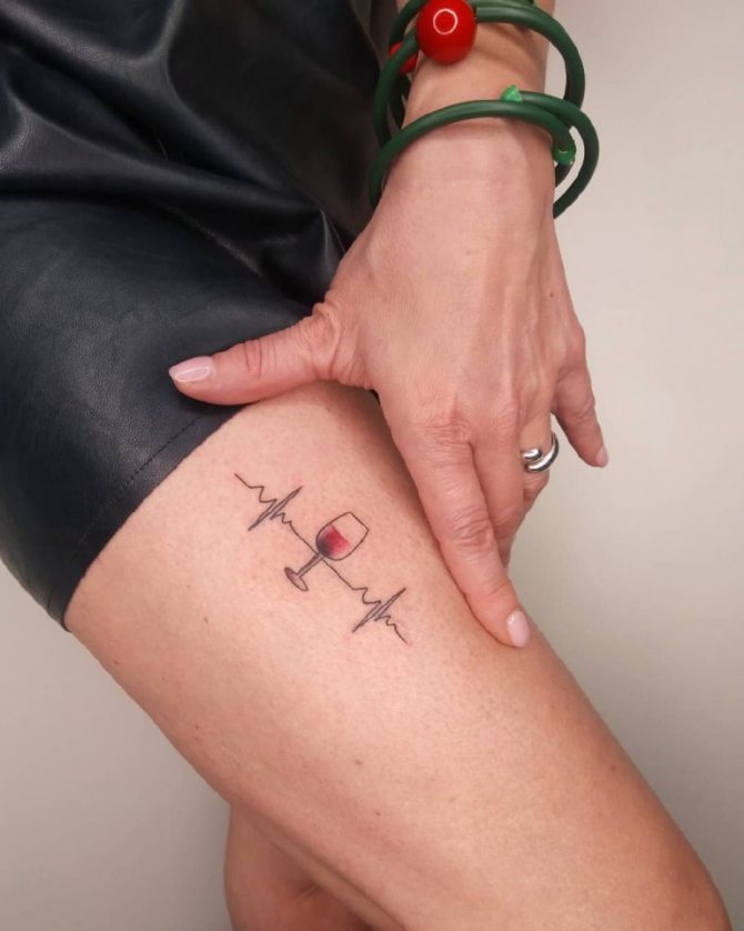 tatouage de battement de cœur
