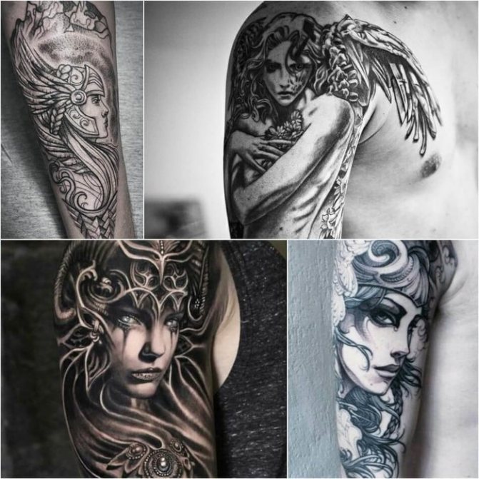 Tatouage Valkyrie pour hommes