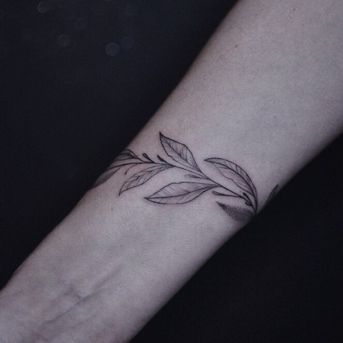 tatouage de brindille