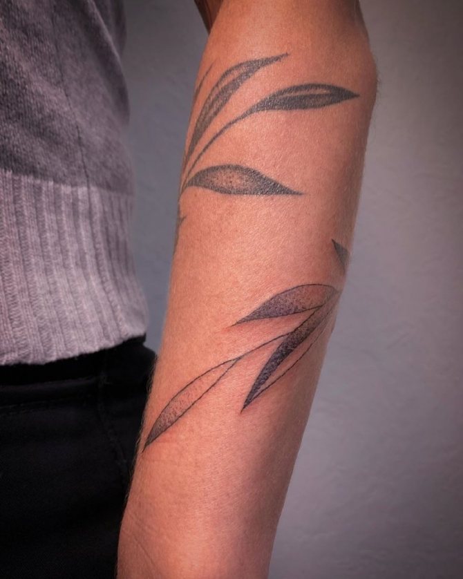 tatouage de brindille