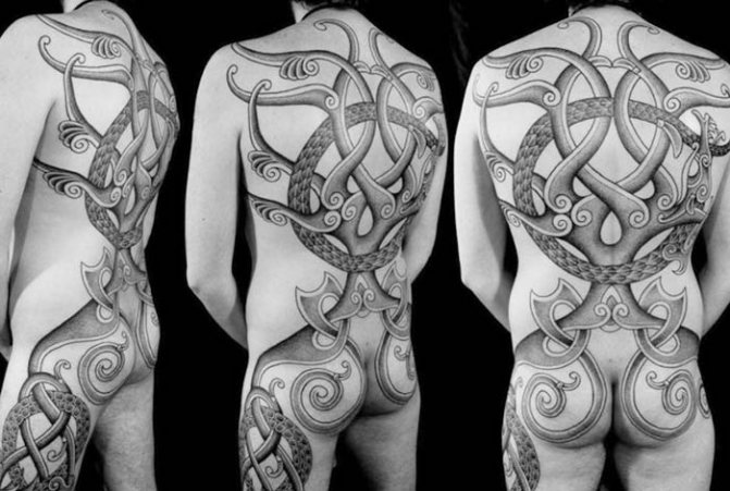 Tatouage des Vikings et des Slaves. Croquis, photo, signification