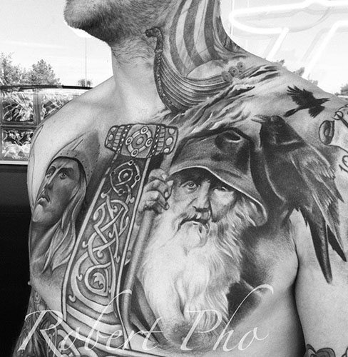 Tatouage des Vikings et des Slaves. Croquis, photo, signification