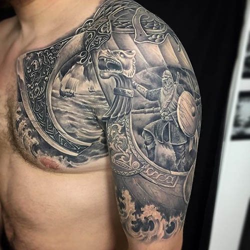 Tatouage des Vikings et des Slaves. Croquis, photo, signification