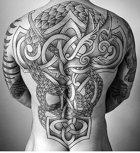 Tatouage des Vikings et des Slaves. Croquis, photo, signification