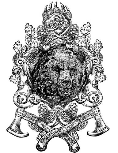 Tatouage des Vikings et des Slaves. Croquis, photo, signification