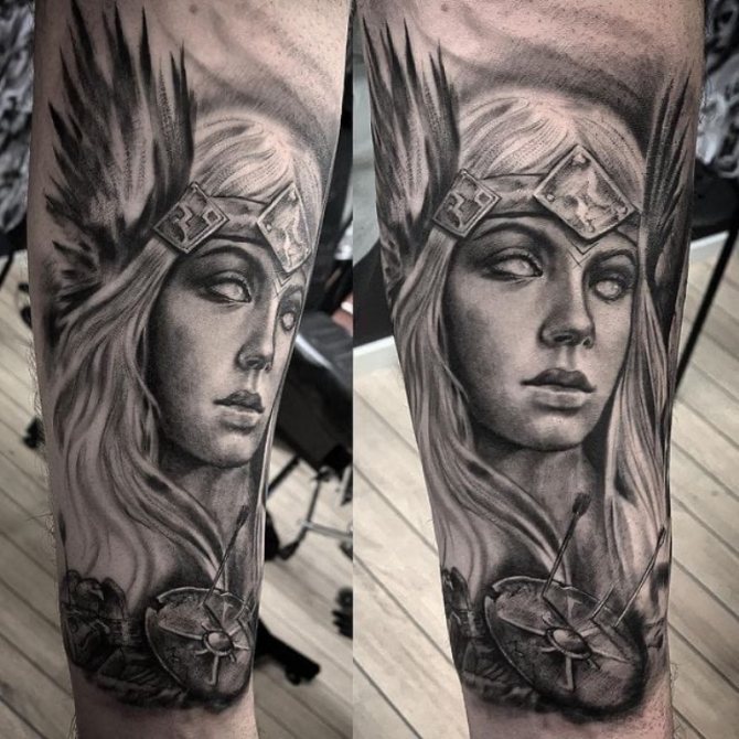tatouage valkyrie vikings