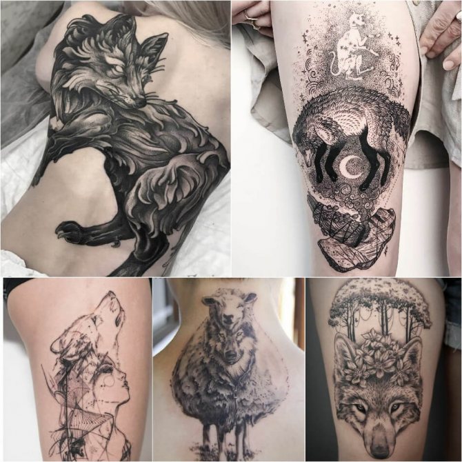 Tatouage de loup - Tatouage de loup pour les filles - signification et design du tatouage de loup