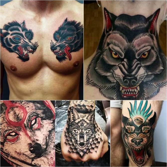 Tatouage Loup - Tatouage Loup pour Hommes - Tatouage Loup Masculin - Signification et esquisse du tatouage Loup