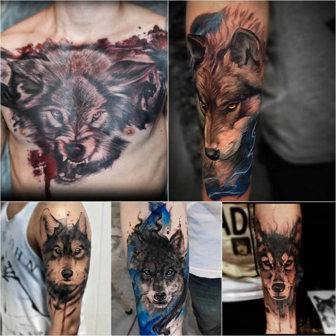 Tatouage Loup - Tatouage Loup pour Hommes - Tatouage Loup Masculin - Signification et esquisse du tatouage Loup