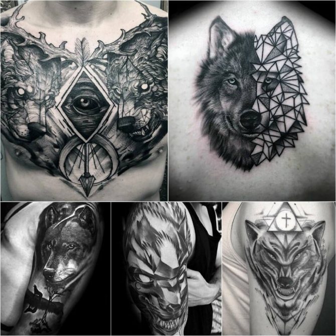 Tatouage loup - Tatouage loup pour hommes - Tatouage loup pour hommes - Signification et croquis d'un tatouage de loup