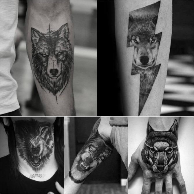 Tatouage Loup - Tatouage Loup pour Hommes - Tatouage Loup Masculin - Signification et esquisse du tatouage Loup