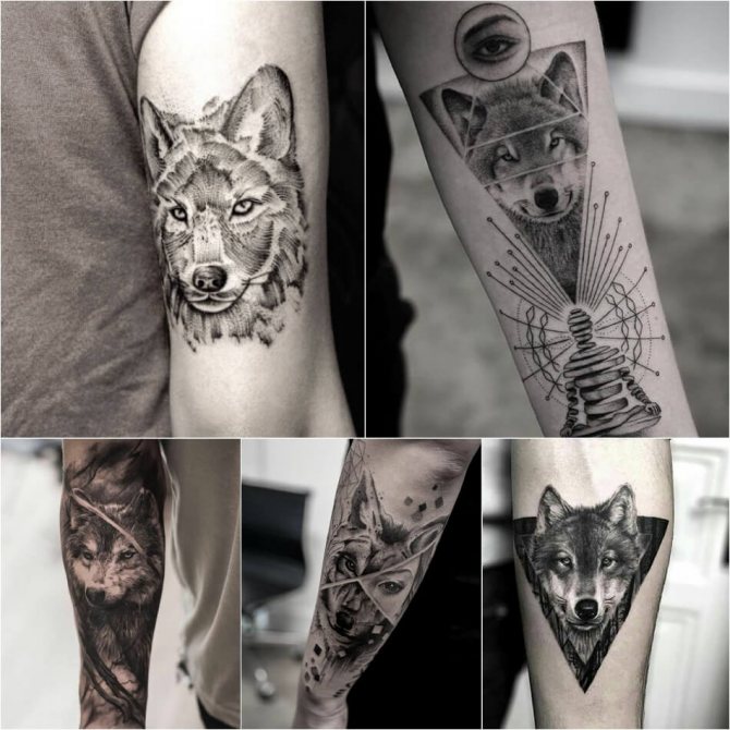 Tatouage Loup - Tatouage Loup pour Hommes - Tatouage Loup Masculin - Signification et esquisse du tatouage Loup