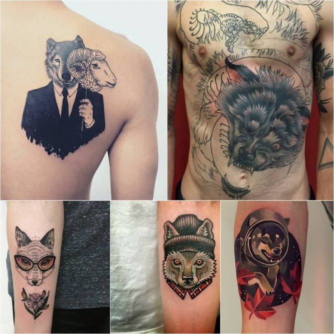 Tatouage loup - Tatouage loup pour hommes - Tatouage loup masculin - Signification et croquis du tatouage loup