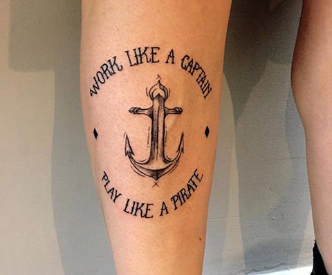 Ancre tatouée
