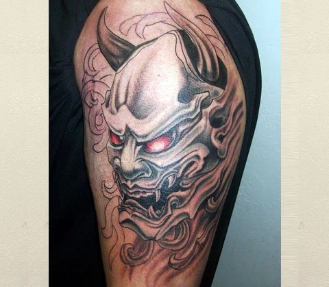 Tatouage de démon japonais Oni